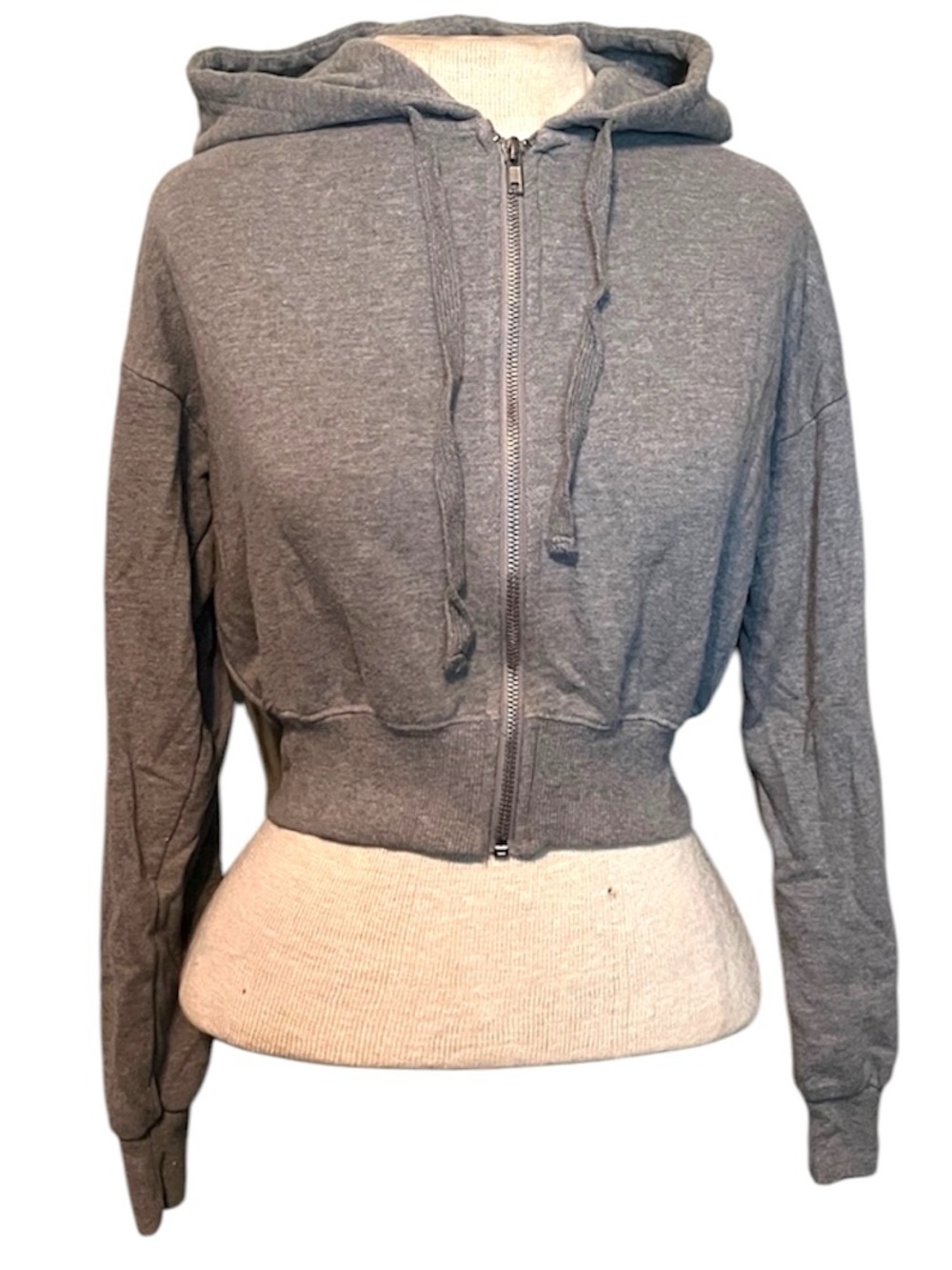 Forever 21 Charcoal Gray  Zip-Up Hoodie size small